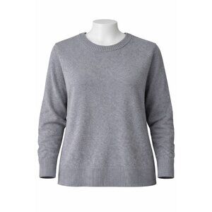Love Change Italy Women’s‎ Sweater 2X Gray Knit Crew Neck Pullover